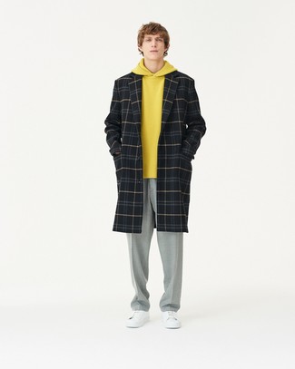 С чем носить желтый худи мужчине