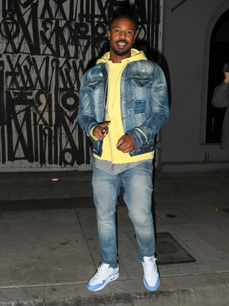 С чем носить желтый худи мужчине