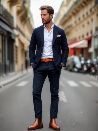 С чем носить желтый кожаный ремень мужчине