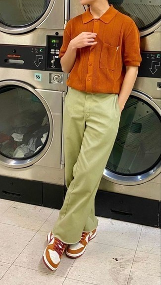 С чем носить желтые кожаные кеды мужчине