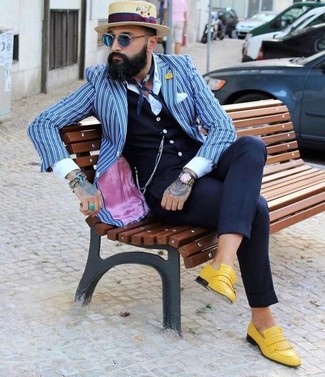 С чем носить желтые лоферы мужчине