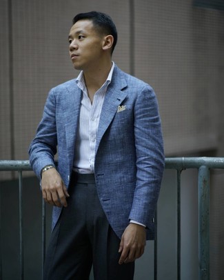 С чем носить желтый нагрудный платок