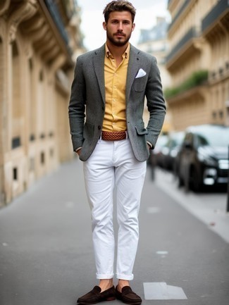 С чем носить желтую рубашку мужчине