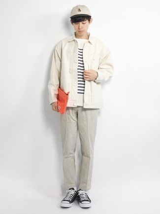 С чем носить желтый мужской клатч мужчине