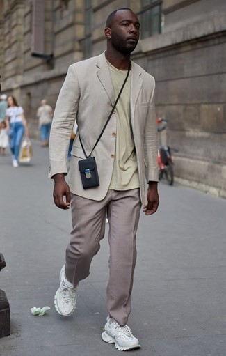 Мужские светло-коричневые классические брюки от DSQUARED2