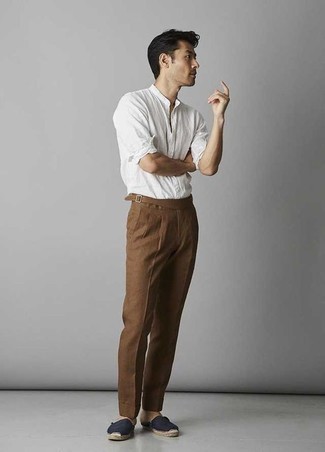 Мужские коричневые классические брюки от Strellson