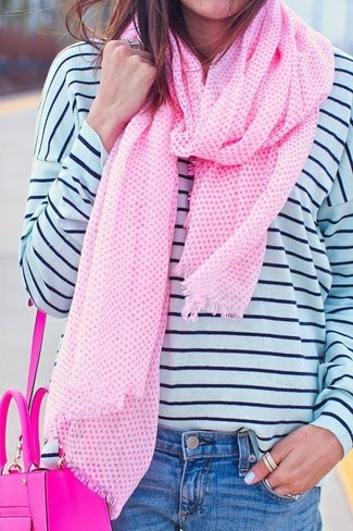 Женский розовый шарф от Club Monaco