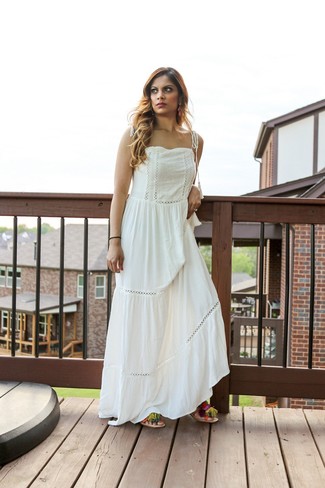 Белое платье-крестьянка от Calvin Klein 205W39nyc