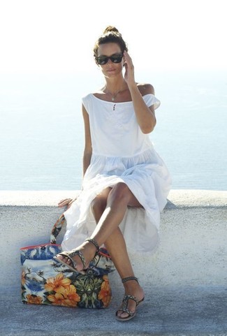 Белое пляжное платье от Lemlem