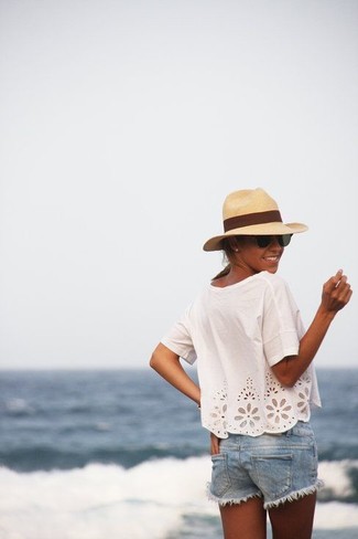 Женская светло-коричневая соломенная шляпа от South Beach