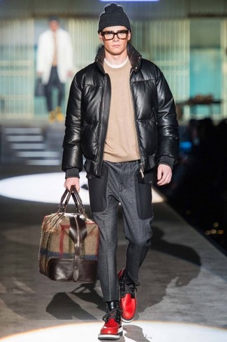 Мужская коричневая дорожная сумка из плотной ткани от WANT Les Essentiels