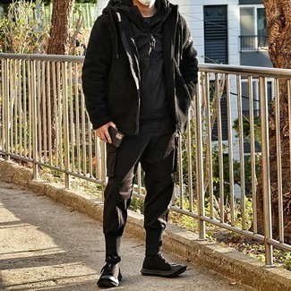 Мужская черная ветровка от Calvin Klein Jeans