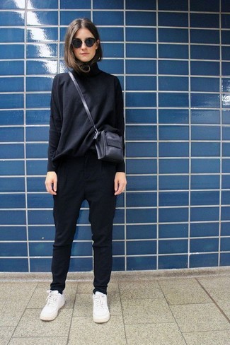Женские черные брюки-галифе от Maison Père