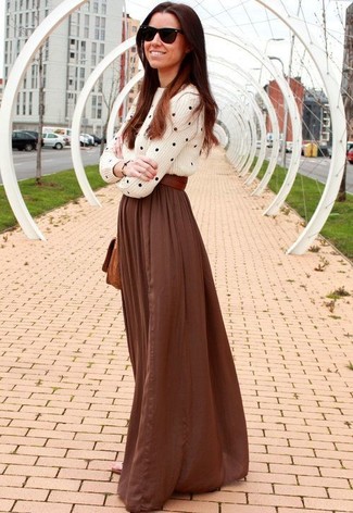 Женский коричневый кожаный ремень от Gucci