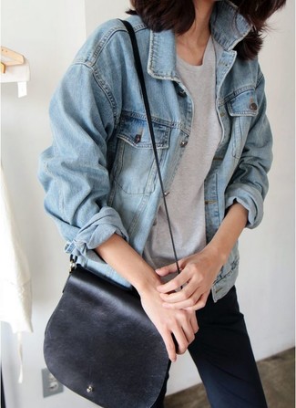 Женская голубая джинсовая куртка от Silvian Heach