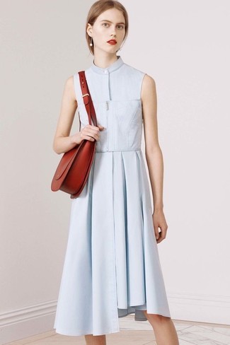 Голубое платье-рубашка от Calvin Klein 205W39nyc