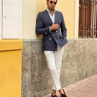 Мужские белые классические брюки от Calvin Klein