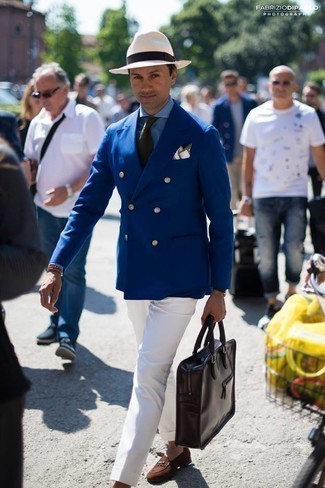 Мужская голубая классическая рубашка от Maison Margiela