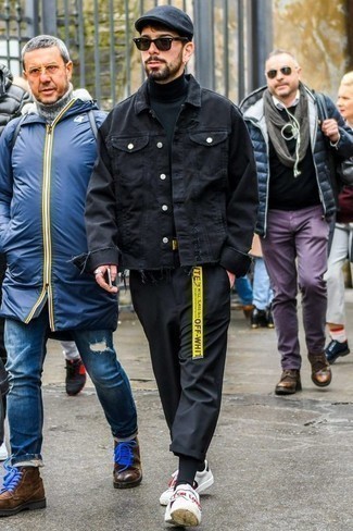 Мужская черная джинсовая куртка от Dolce & Gabbana