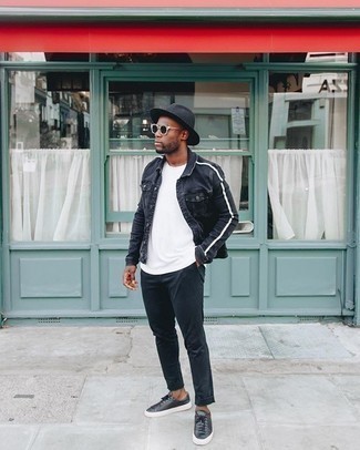 Мужские черные кожаные низкие кеды от Alexander McQueen