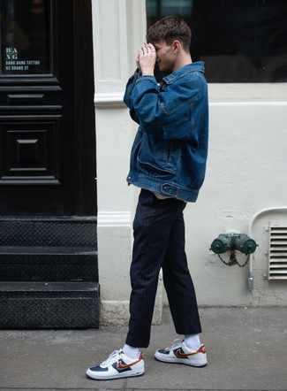 Мужская синяя джинсовая куртка от A.P.C.