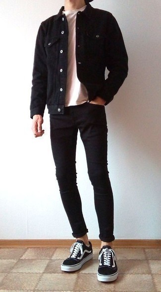Мужская черная джинсовая куртка от Paul Smith