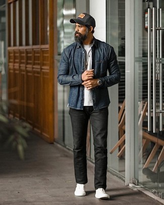 Мужские черные джинсы от Eleven Paris