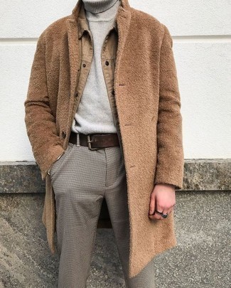 Мужская светло-коричневая вельветовая куртка-рубашка от Family First