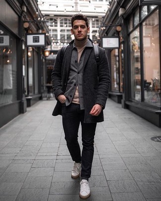 Мужская серая шерстяная куртка-рубашка от Jacob Cohen
