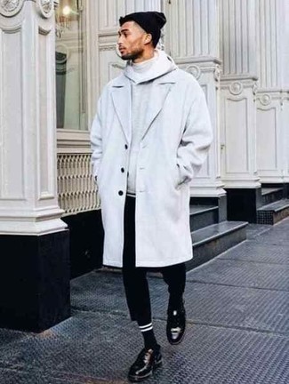 Белое длинное пальто от Wooyoungmi
