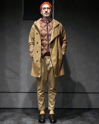 Мужская коричневая стеганая куртка без рукавов от Herno