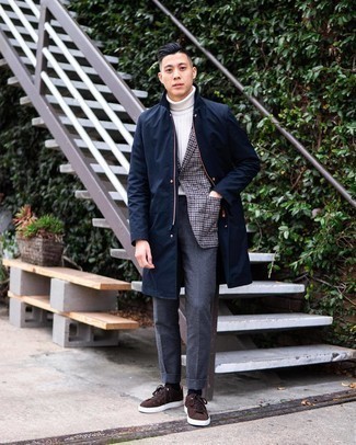 Какие классические брюки носить с серым пиджаком в 20 лет мужчине осень: Любой молодой человек будет выглядеть превосходно в сером пиджаке и классических брюках. Темно-коричневые замшевые низкие кеды позволят сделать лук менее официальным. Разве это не крутое решение в погожий осенний денек?