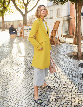 Женское желтое пальто от Marni