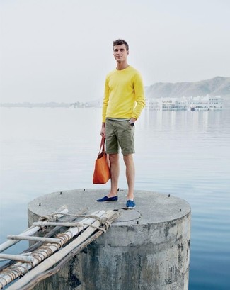 Мужская оранжевая большая сумка от Calvin Klein 205W39nyc