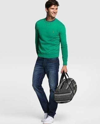 Мужская серая дорожная сумка от Calvin Klein