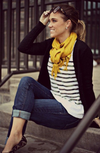 Женский желтый шарф от M Missoni