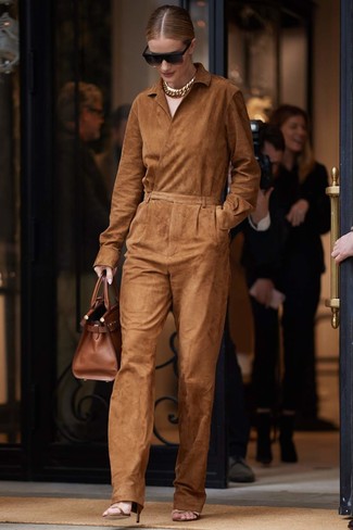 Женские коричневые кожаные босоножки от Roberto Del Carlo
