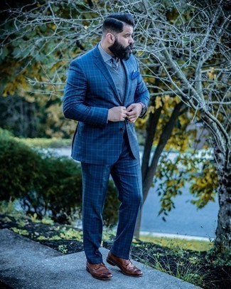 Мужской темно-синий галстук от Drake's