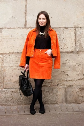 Оранжевая юбка от Asos