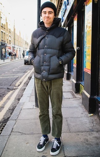 Мужская темно-синяя куртка-пуховик от Jan Steen