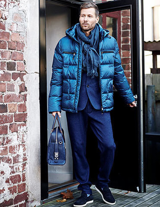 Мужская синяя куртка-пуховик от Tommy Jeans