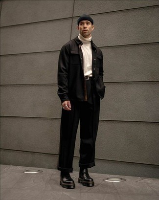Мужские черные кожаные ботинки челси от Axel Arigato