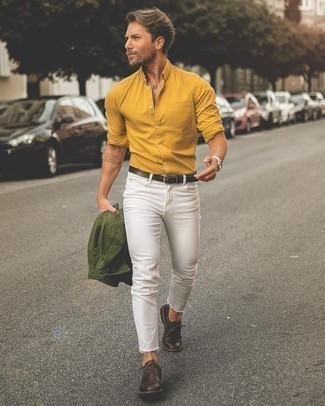 Мужские белые джинсы от Tagliatore