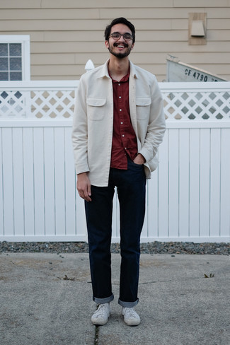 Мужская белая куртка-рубашка от Carhartt WIP