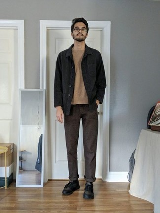 Темно-коричневые брюки чинос от Jacob Cohen