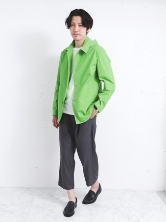 Мужская зеленая куртка-рубашка от SPRINGFIELD