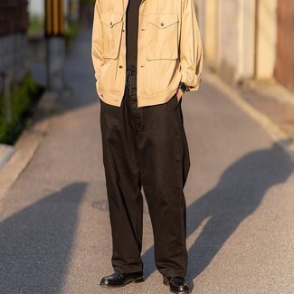 Мужская светло-коричневая куртка-рубашка от Aspesi