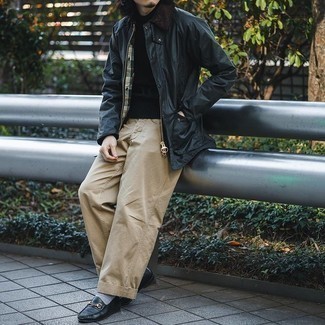 Мужская черная вязаная водолазка от Yohji Yamamoto
