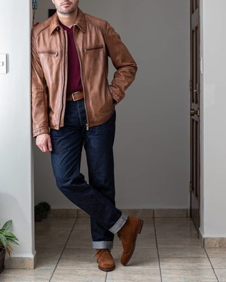 Какие джинсы носить с табачной курткой харрингтон: Табачная куртка харрингтон и джинсы — must have предметы в гардеробе любителей стиля casual. Коричневые замшевые ботинки дезерты — беспроигрышный вариант, чтобы завершить образ.