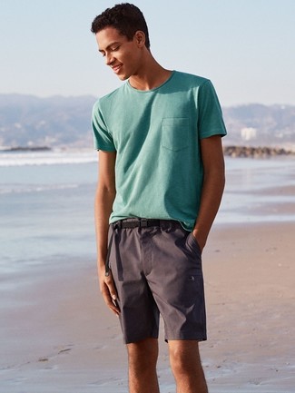 Мужские темно-серые шорты от Calvin Klein